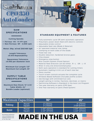 CPO 350 AutoLoader front flyer