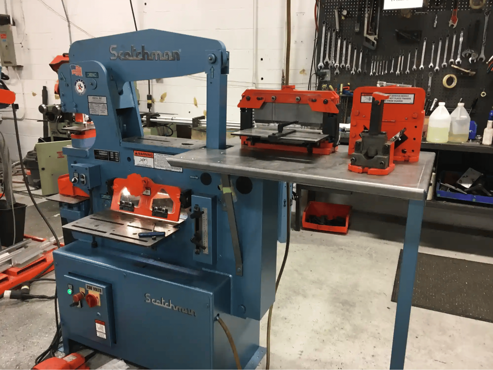 Ironworkers machine for fabrication shops