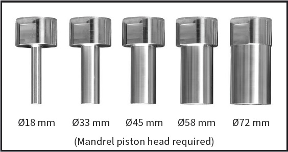 Optional Tooling - Mandrel Set - for models PressPro 66-110-110W 1