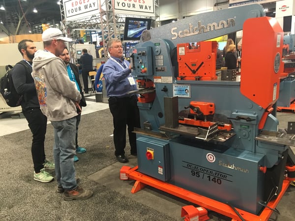 Scotchman ironworker demonstration