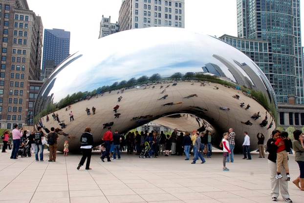 millennium park cloud gate the bean