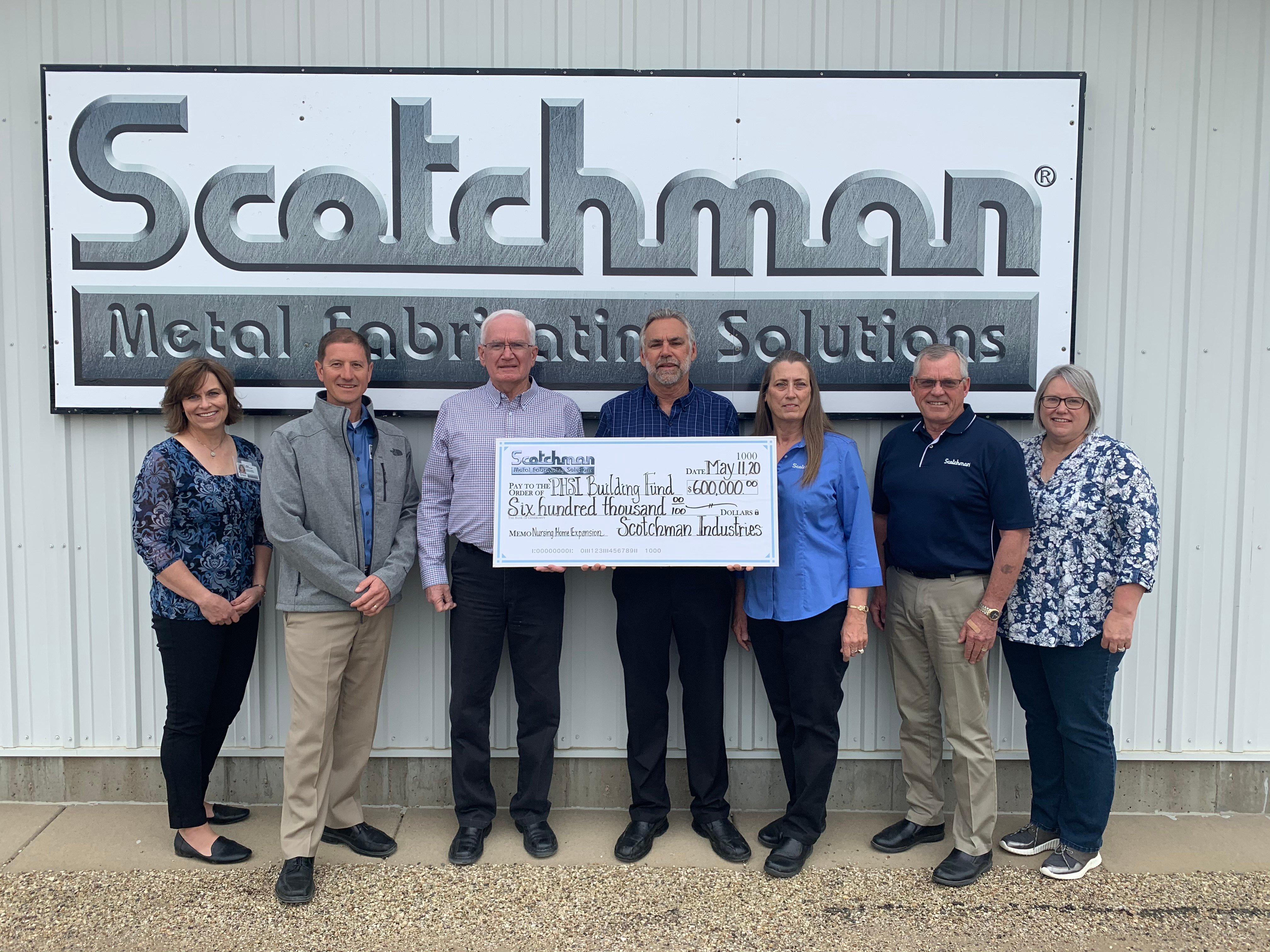 Scotchman Living Center Donation-group