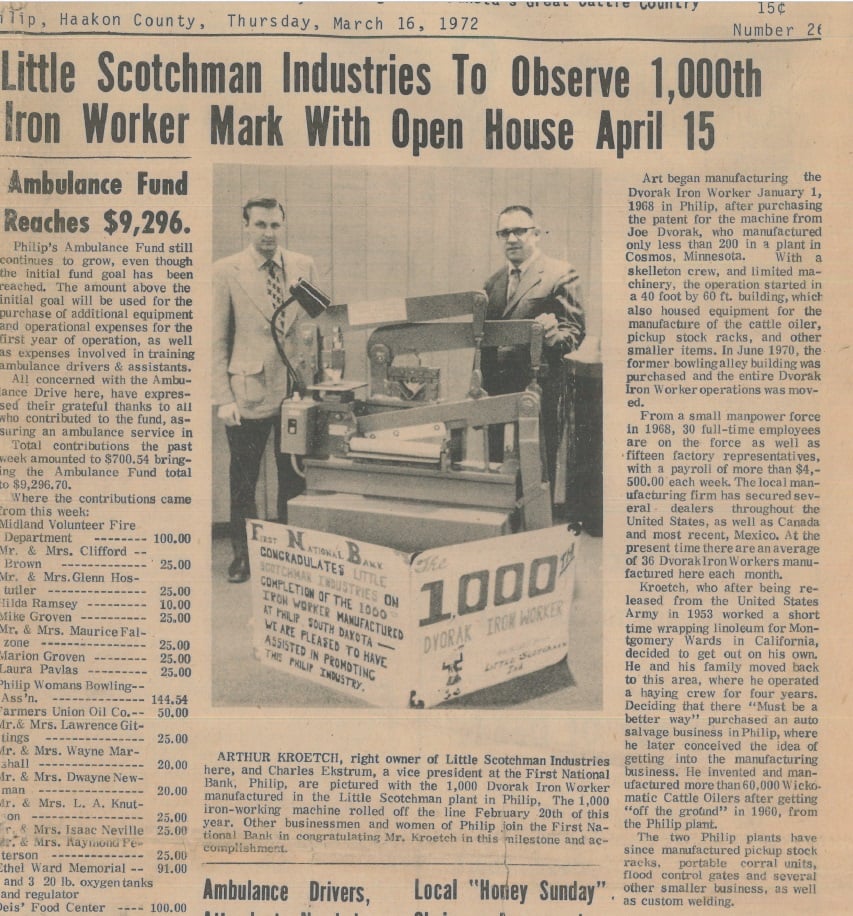 1972 - Newspaper-article w-picture-celebrating-1,000th ironworker-1972