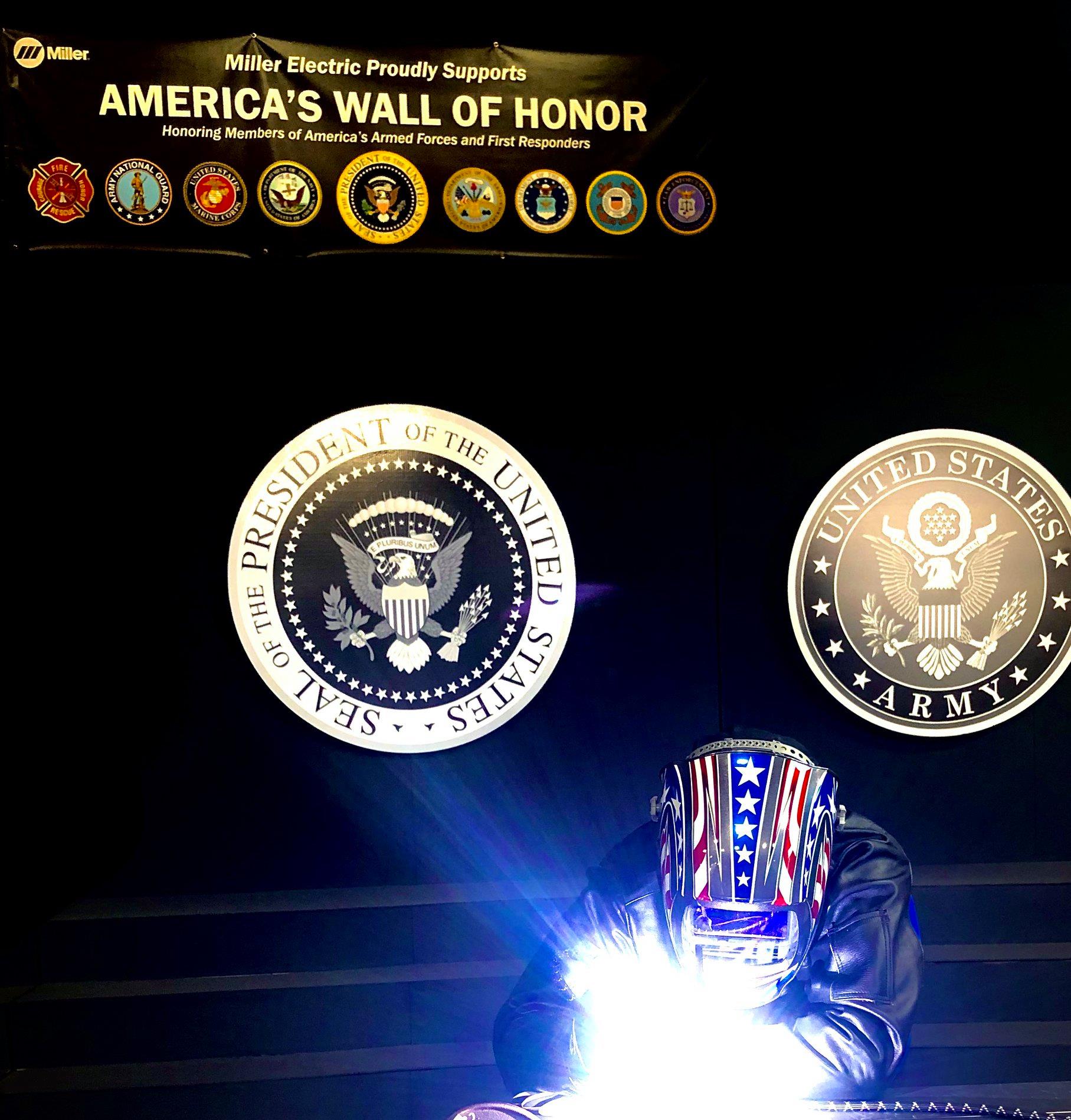 Wall of Honor welding